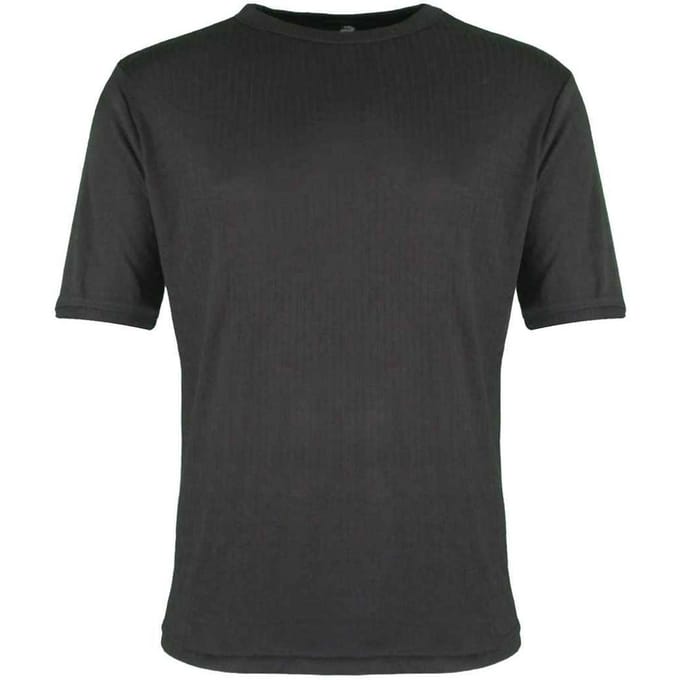 Warrior Heren thermisch T-shirt met korte mouwen (Zwart)