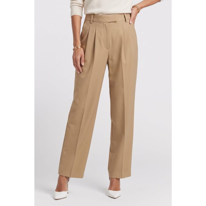 ARKET Ebba Heavy Wool Twill Khaki Taglia: 38 | Pantaloni da completo Outlet | Donna | Marrone