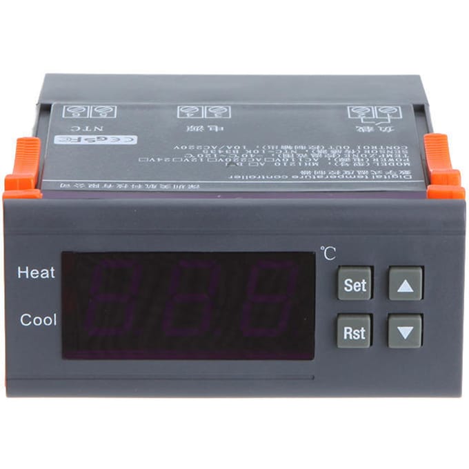Digitale Temperatuurregelaar 220V 10A Thermostaat Aquarium/Alarm MH1210B gray