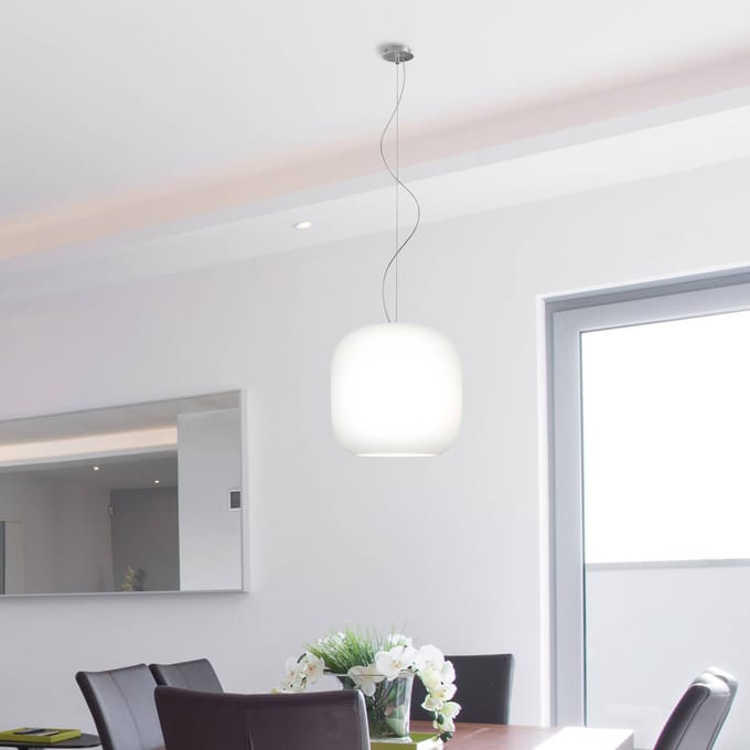 Casablanca Murea hanglamp draad 1-lamp opaal