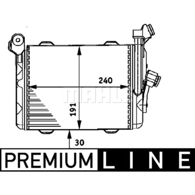 Olie radiator, motorolie  MAHLE CLC 33 000P