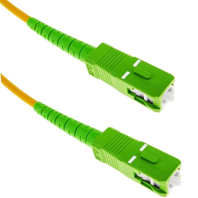 BeMatik - Glasvezelkabel 10 meter SC / APC singlemode simplex 9/125 OS2