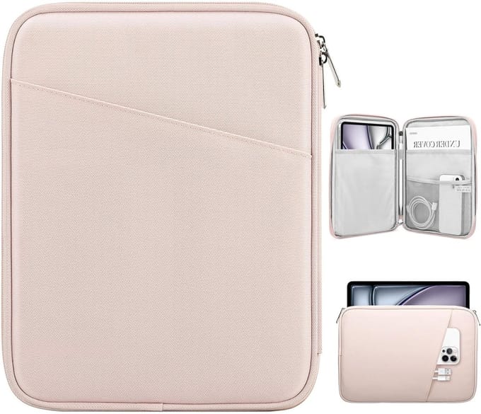 Tablet Sleeve Tas voor 12.9 Inch iPad Pro, Samsung Galaxy Tab en Surface Pro - Roze Bescherming en Draagbaarheid