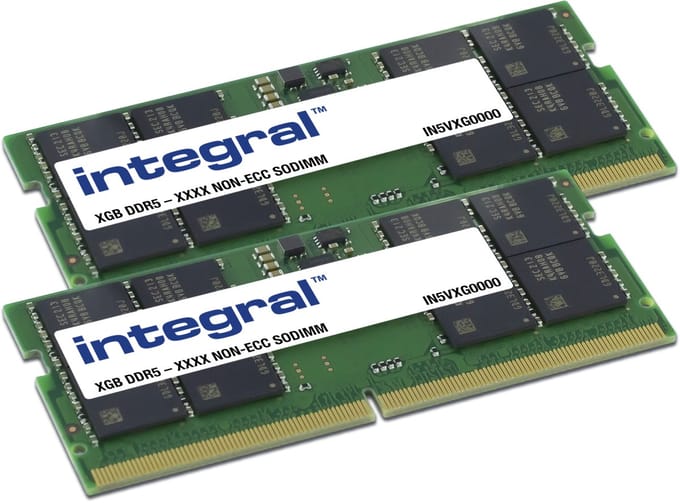 Integral IN5V8GNHWBXK2 geheugenmodule 16 GB 2 x 8 GB DDR5 262-pin SO-DIMM