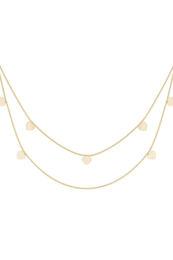 dubbele hart ketting