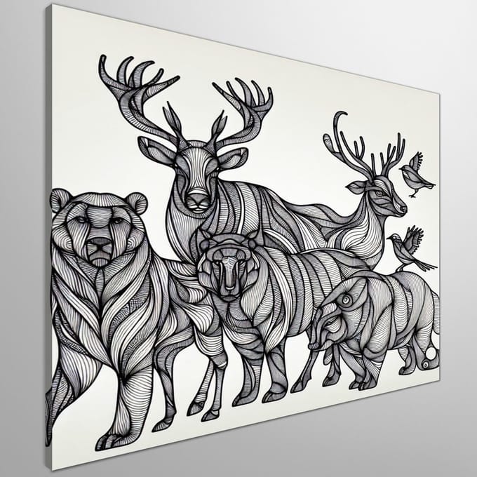 Kunstprint | Wanddecoratie | Canvas | 100 × 100 cm