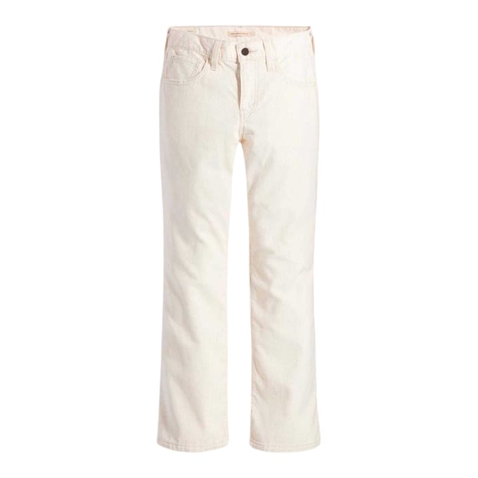 Levis Middy katoenen bootcut-jeans voor dames (Crème)