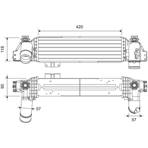Intercooler VALEO 822946