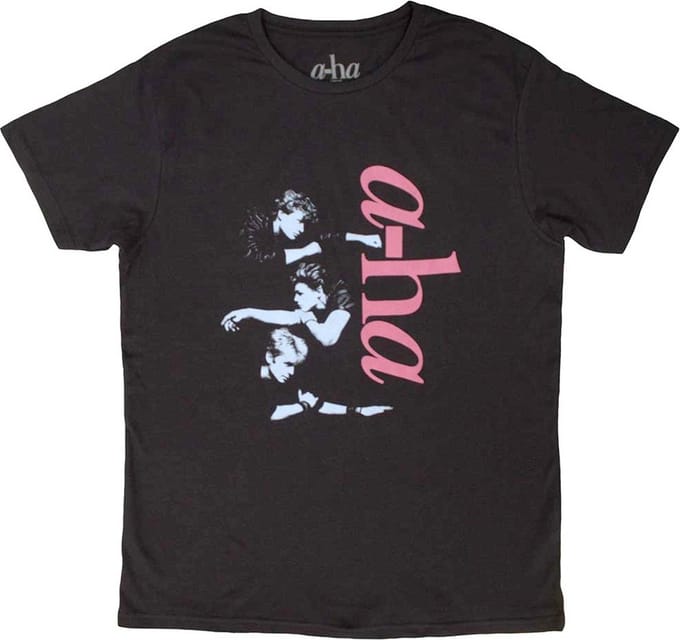 A-ha - Vertical Logo Heren T-shirt - XL - Zwart