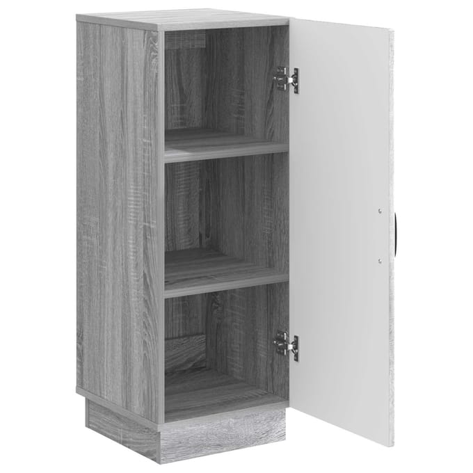 vidaXL - Dressoir - Grijs - sonoma - 33 - x - 34,5 - x - 87 - cm - Bewerkt - hout