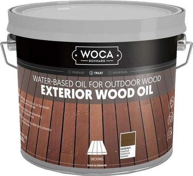 WOCA Exterior Wood Oil HAZELNUT - 2,5 liter