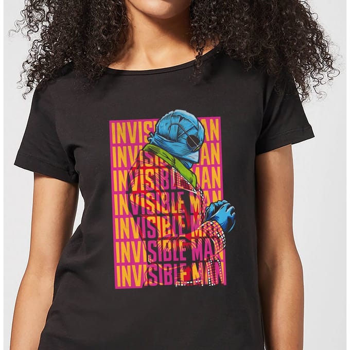 Universal Monsters Invisible Man Retro Dames T-shirt - Zwart - M