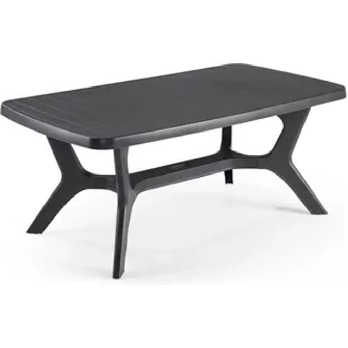 Allibert Tuintafel Baltimore Kunsthars Grafiet 177x100cm