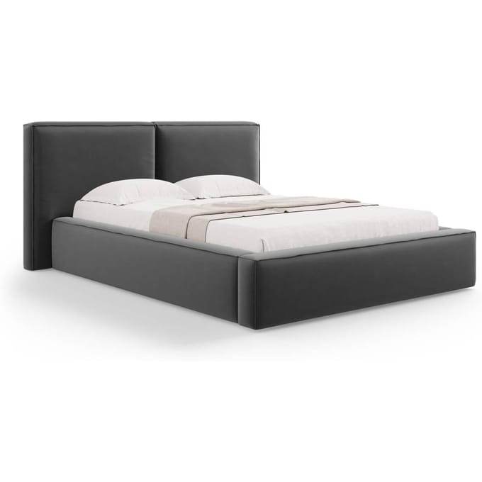 Bedframe Jodie met opbergruimte velvet 140 x 200 cm | Micadoni