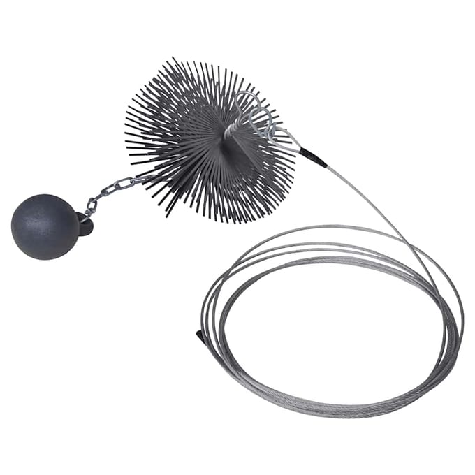 vidaXL - Schoorsteenveegborstel - rond - Ø - 25 - cm