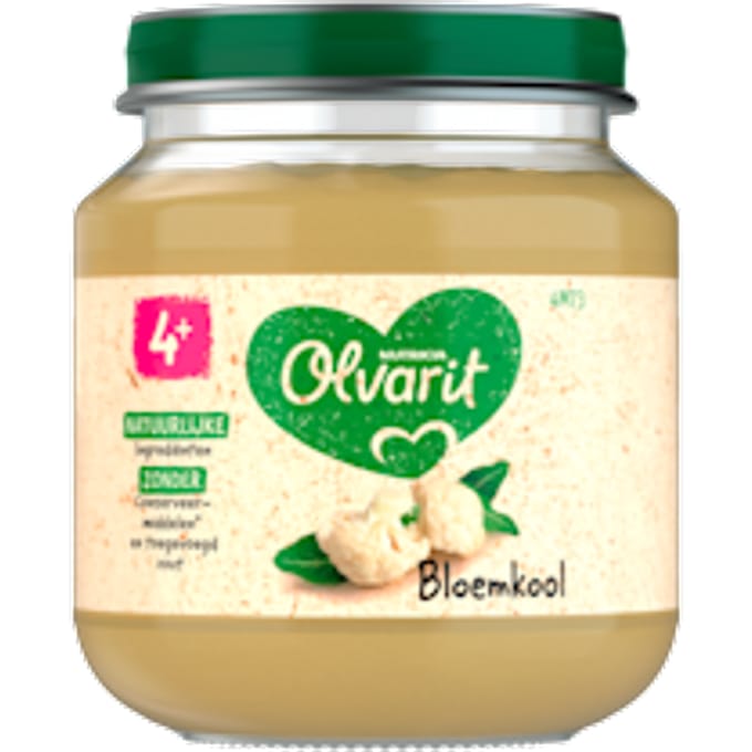 Olvarit - Groentehapje - Bloemkool - 4+ maanden - 125 gr