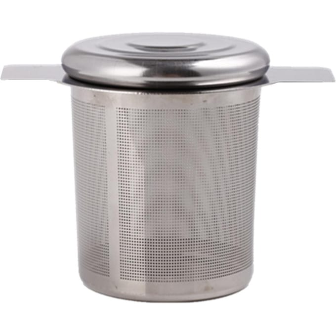 Thee Zeef RVS Thee Infuser Zeef Niet-toxisch Duurzaam met Deksel Thee Filter L(for 6.5-9kg) gray