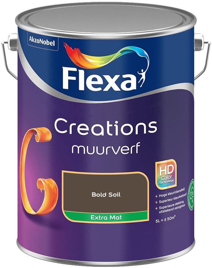 Flexa - Creations Muurverf Extra Mat - Bold Soil - Mengverf - 5 L
