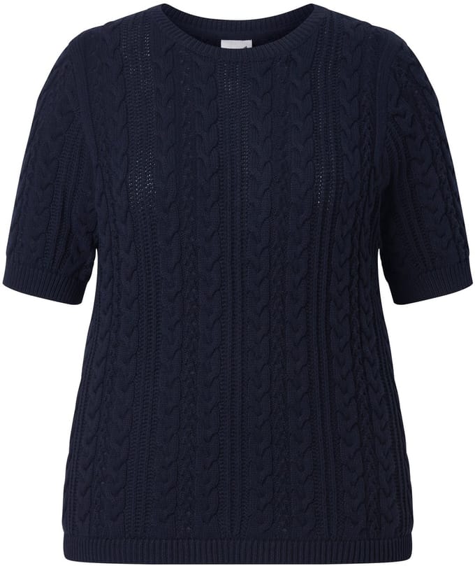Ulla Popken - Dames - Pullovers - Marine - Maat 42+