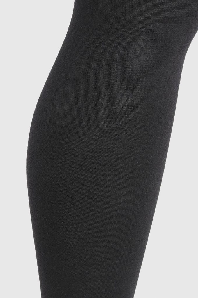 boohoo Dames Plus 100 Denier 3-pack panty's | Zwart