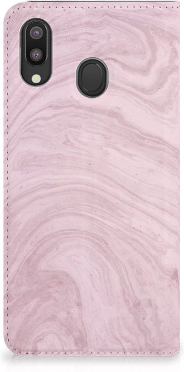 Samsung Galaxy M20 Standcase Marble Pink - Origineel Cadeau Vriendin