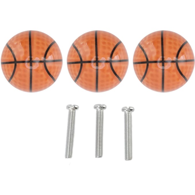 3 Set Basketbal Kast Keuken Huis Knopen Bal Type Enkel Gat Lade Keramische Handgreep