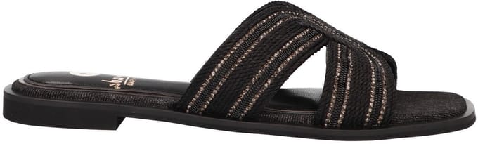 La Strada Slipper Zwart Textiel - Damesschoenen - Maat - 36