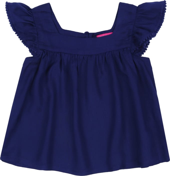 Luchtige, marineblauwe blouse 7-8 jaar 128 cm