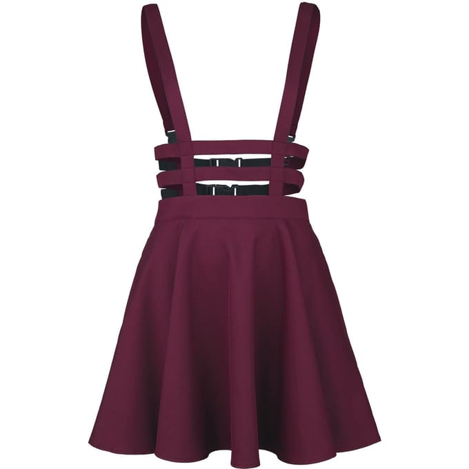 Banned Lolita Dames Minirok - rood - S