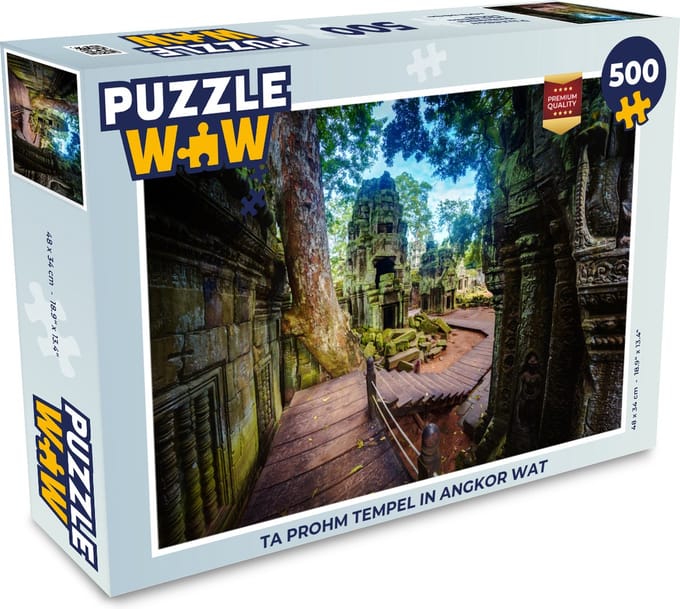 Puzzel Ta Prohm tempel in Angkor Wat - Legpuzzel - Puzzel 500 stukjes