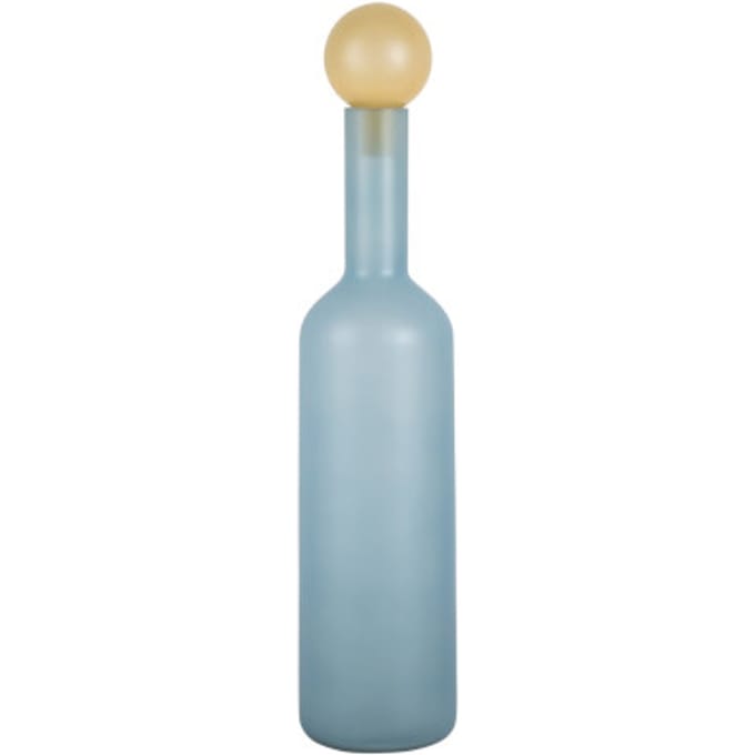 Present Time - Vaas Alegre Botellin Large - Soft blue & soft yellow