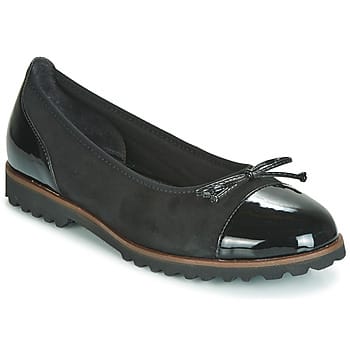 Dames ballerina's in marineblauw leer Gabor