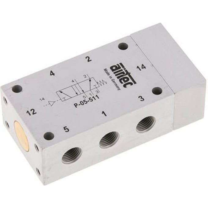 5/2 G1/8'' Luchtgestuurd Ventiel 0-10bar/0-140psi Airtec