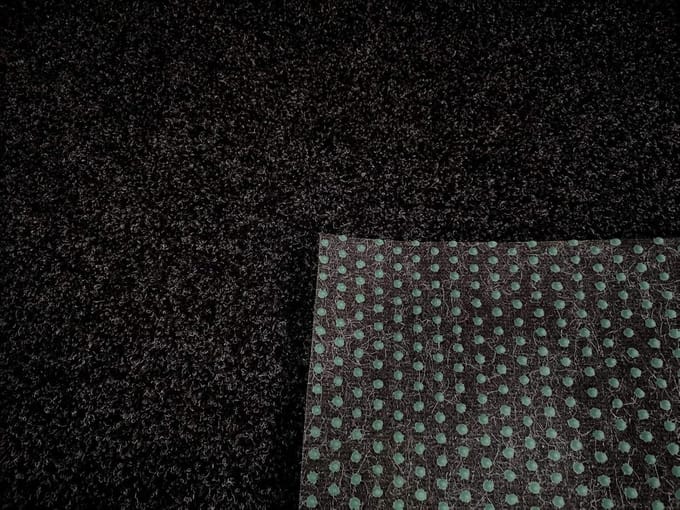 Luxe Zwart Grijs Kunstgras Meterware met Drainage, Verschillende Afmetingen
