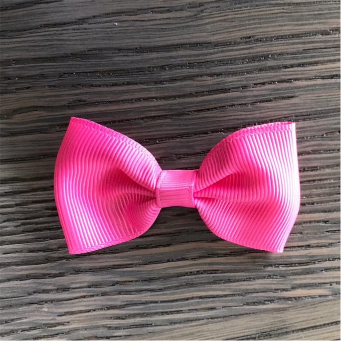 Medium Strik op alligatorclip Roze