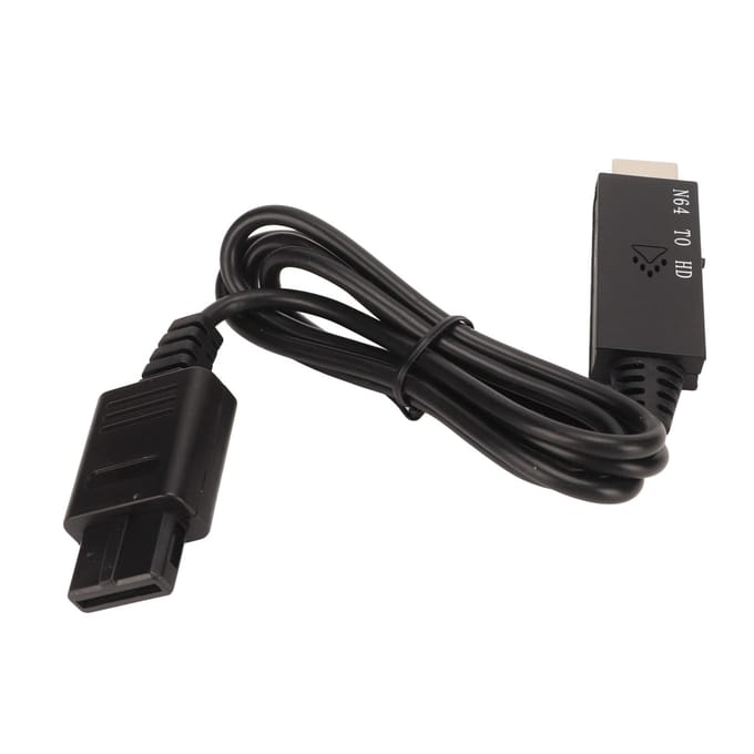 Voor N64 naar HD Multimedia Interface Converter Professioneel 720P 1080P Schakelende HD Video Adapter voor black