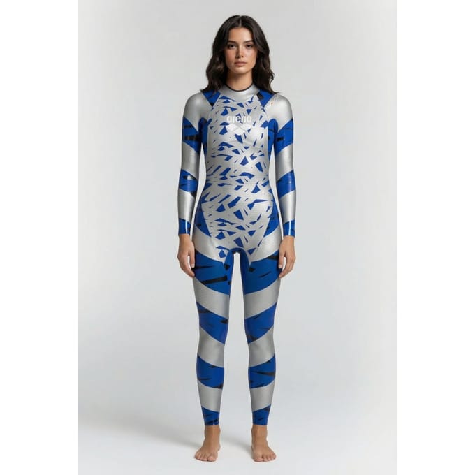 Arena W Carbon Wetsuit Silver Blue Größe: XS | Badeanzüge Outlet | Damen | Blau