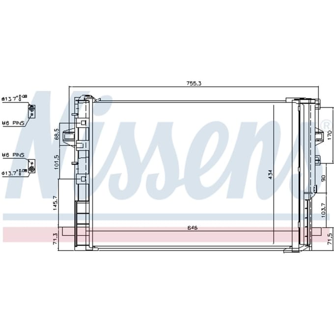 Condensor, airconditioning NISSENS 940322