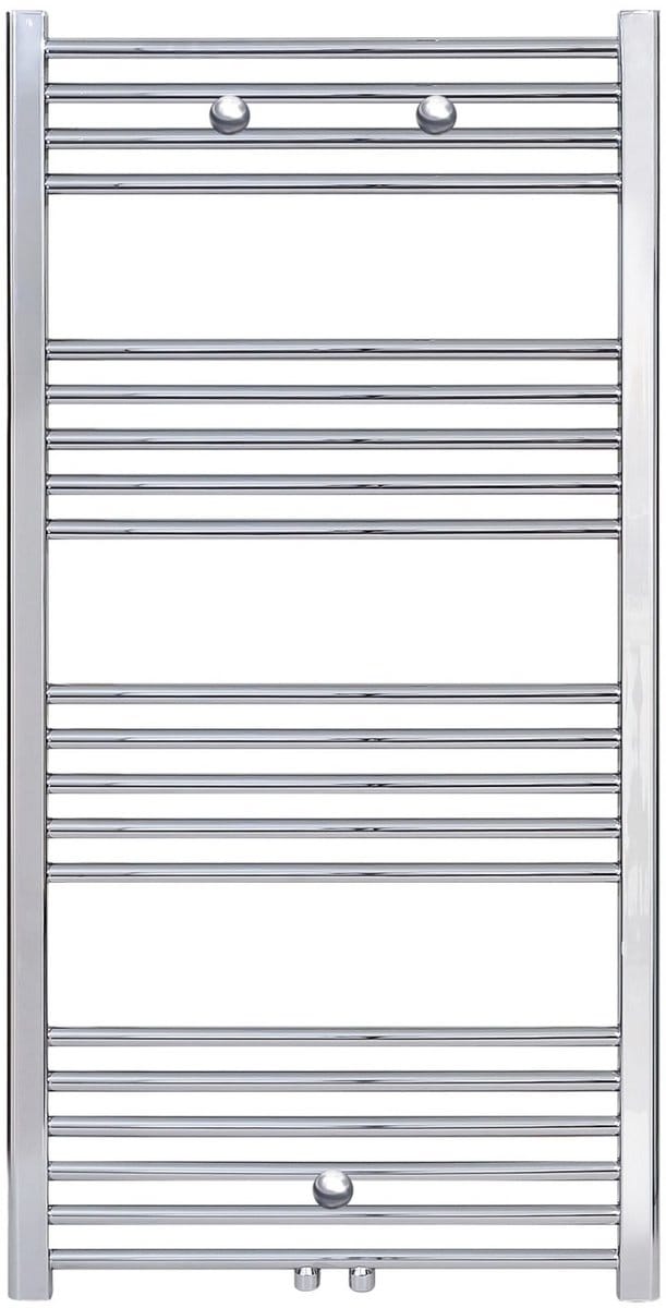 BELRAD Badkamer radiator 1200x500mm - Chroom - Middenaansluiting - 376W
