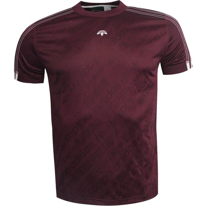 Adidas by Alexander Wang Heren Burgundy T-shirt