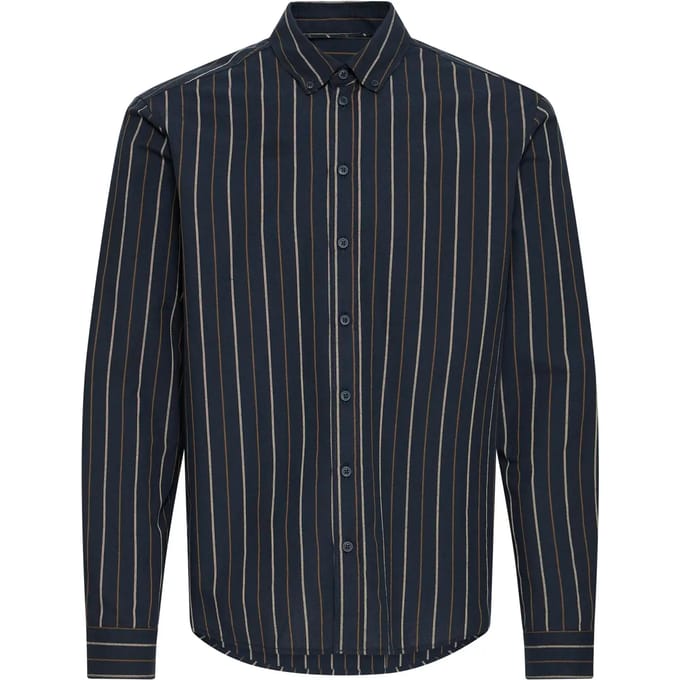 Blend - BHADAS SHIRT OXFORD STRIPE - Heren - Lange mouwen shirts