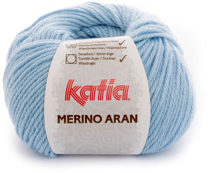 Katia Merino Aran - 68 lichtblauw - Merinogaren