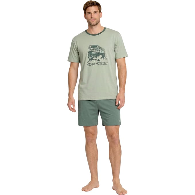 Heren Zomer Katoenen Korte Pyjama's KL30000
