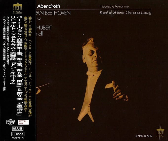 Hermann Abendroth - Ludwig van Beethoven: Symphonien Nr.1,4,6,9 (3 CD)