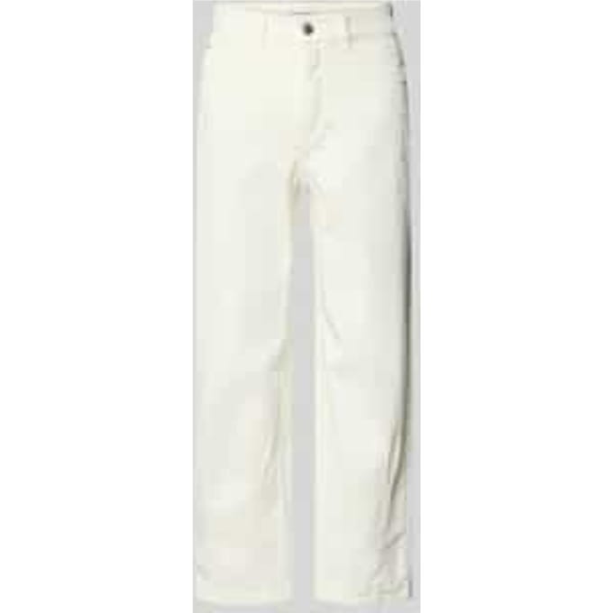 straight fit broek in verkorte pasvorm model 'Melly'