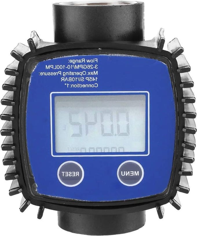 Interne Draad Digitale Turbine Flow Meter - Water Olie Diesel Meter met Flow Control - 1in .