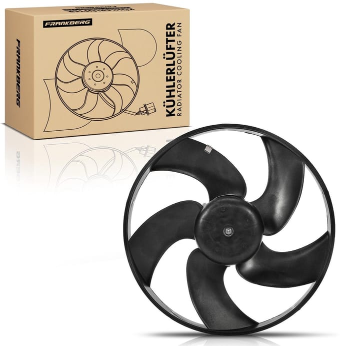 Frankberg 1x Motorradiator enkele ventilator