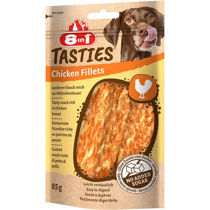 8in1 Tasties kipfilets - 85 g