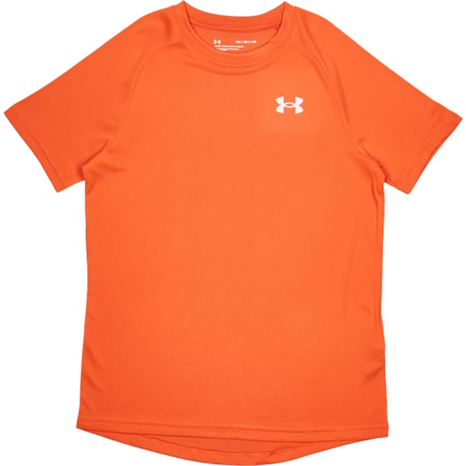 Under Armour Tech T-shirts Kinder - Oranje - Maat 127 - 137 CM - Poly Jersey