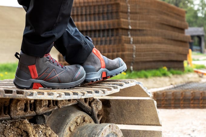 HAIX Veiligheidsschoenen Haix CONNEXIS Safety+ GTX middengrijs/rood